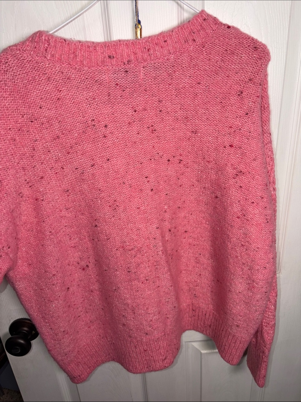 Old Navy Pink Cable & Bobble Knit Crewneck Sweater - Picture 4 of 4